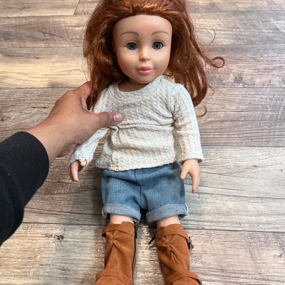 Adora Amazing Girls Harper 18 inch Doll Red Hair Blue Eyes Freckles A18-04